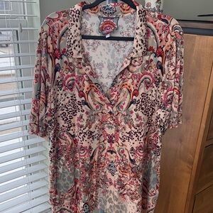 Johnny Was Polo Swing Tee XXL